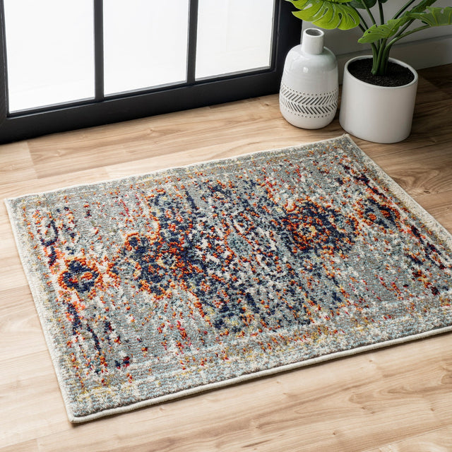 Nuloom Distressed Persian Sarita Ndi2250A Gray Rug - Nuloom - kkcb23a - 203