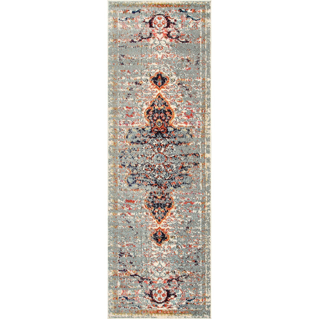 Nuloom Distressed Persian Sarita Ndi2250A Gray Rug - Nuloom - kkcb23a - 203