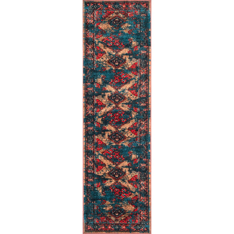 Nuloom Distressed Tribal Lavonna Ndi2503C Multi Rug - Nuloom - mcgz12a - 305