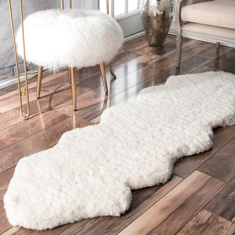 Nuloom Double Pelt Faux Sheepskin Ndo1968A Natural Rug - Nuloom - hcsdb - 206