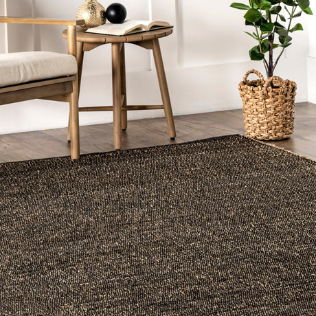 Nuloom Elfriede Farmhouse Blend Nel2059C Charcoal Rug - Nuloom - hmmt01c - 406