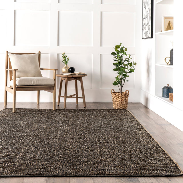 Nuloom Elfriede Farmhouse Blend Nel2059C Charcoal Rug - Nuloom - hmmt01c - 406