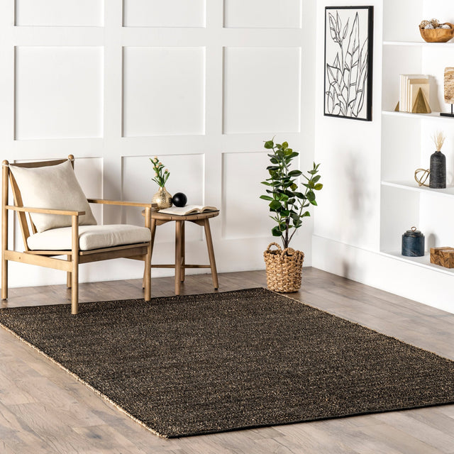 Nuloom Elfriede Farmhouse Blend Nel2059C Charcoal Rug - Nuloom - hmmt01c - 406