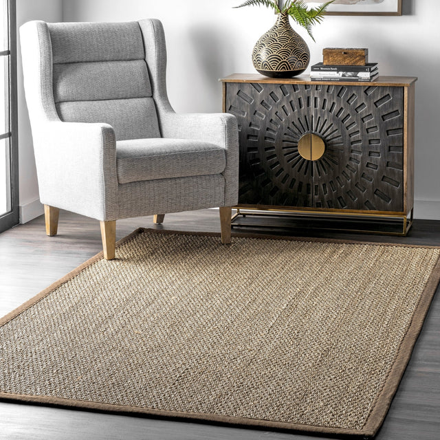 Nuloom Elijah Farmhouse Seagrass Nel1573C Brown Rug - Nuloom - bhsg01e - 305