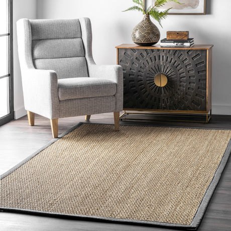 Nuloom Elijah Farmhouse Seagrass Nel1573D Dark Gray Rug - Nuloom - bhsg01f - 305