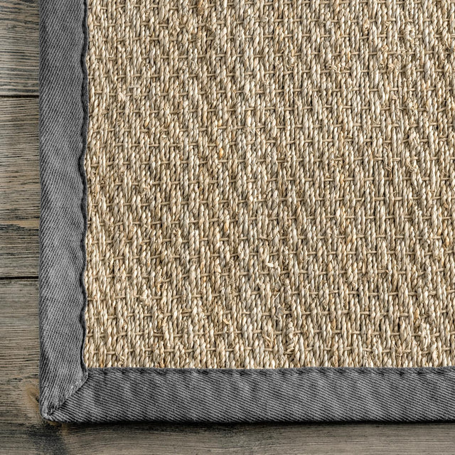 Nuloom Elijah Farmhouse Seagrass Nel1573D Dark Gray Rug - Nuloom - bhsg01f - 305