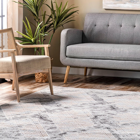 Nuloom Eloise Trellis Nel1756A Light Gray Rug - Nuloom - ermg03a - 406