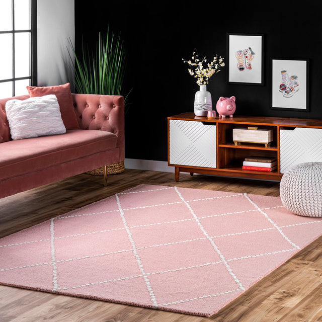 Nuloom Elvia Mtvs176B Baby Pink Rug - Nuloom - mtvs176b - 406