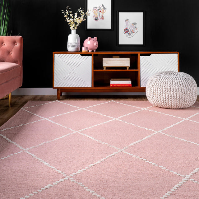 Nuloom Elvia Mtvs176B Baby Pink Rug - Nuloom - mtvs176b - 406