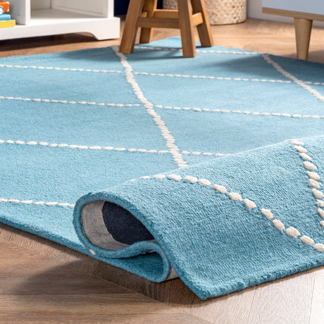 Nuloom Elvia Nel2746A Aqua Rug - Nuloom - mtvs176g - 305