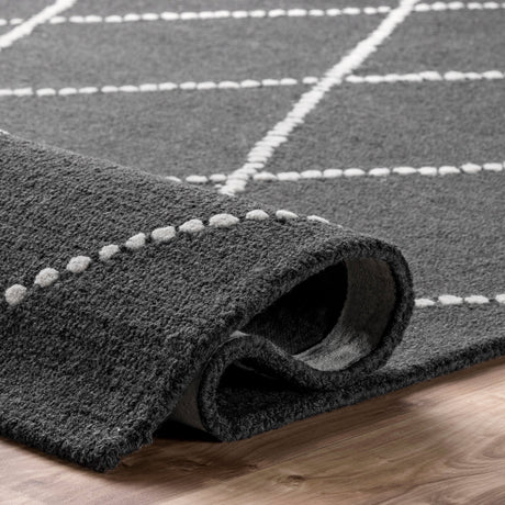 Nuloom Elvia Nel2746D Charcoal Rug - Nuloom - mtvs176h - 305