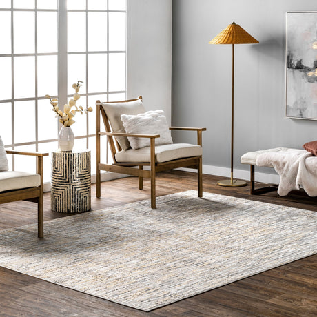 Nuloom Emersyn Crosshatch Nem1602A Gold Rug - Nuloom - cfdr09a - 406