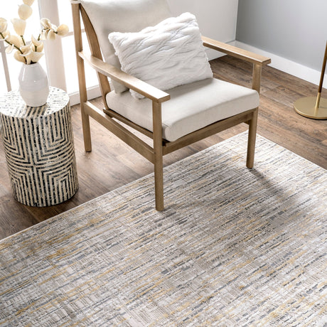 Nuloom Emersyn Crosshatch Nem1602A Gold Rug - Nuloom - cfdr09a - 406