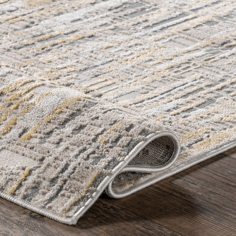 Nuloom Emersyn Crosshatch Nem1602A Gold Rug - Nuloom - cfdr09a - 406