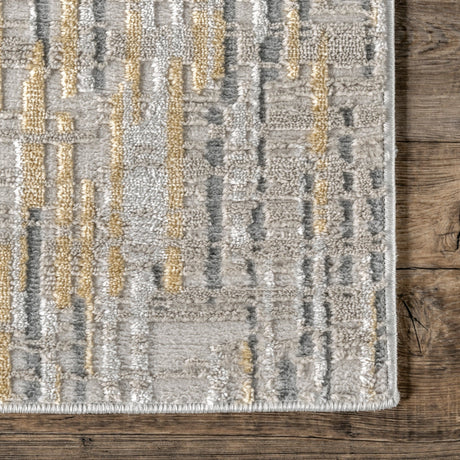 Nuloom Emersyn Crosshatch Nem1602A Gold Rug - Nuloom - cfdr09a - 406