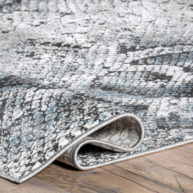 Nuloom Enni Contemporary Snake Bdch12A Gray Rug - Nuloom - bdch12a - 406