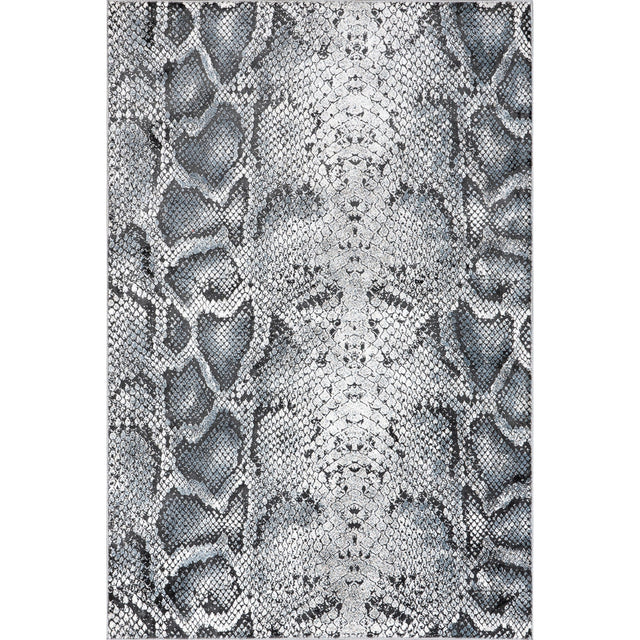 Nuloom Enni Contemporary Snake Bdch12A Gray Rug - Nuloom - bdch12a - 406