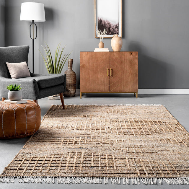 Nuloom Flor Tassled Nfl3552A Natural Rug - Nuloom - tlub01a - 508