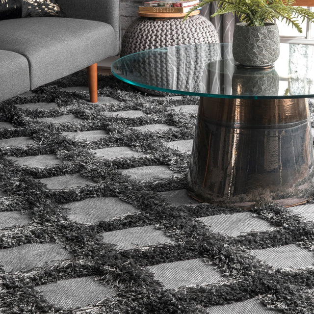 Nuloom Francene Trellis Nfr1462A Dark Gray Rug - Nuloom - bdfr01e - 406