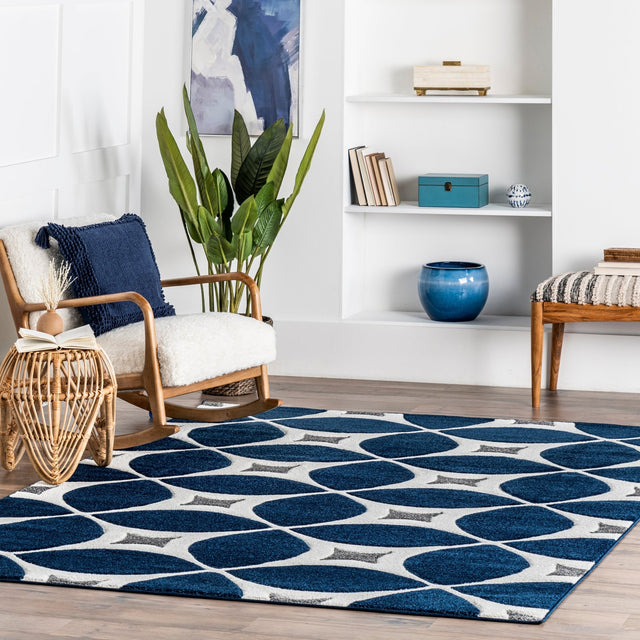 Nuloom Gabriela Trellis Bhbc55F Navy Rug - Nuloom - bhbc55f - 508