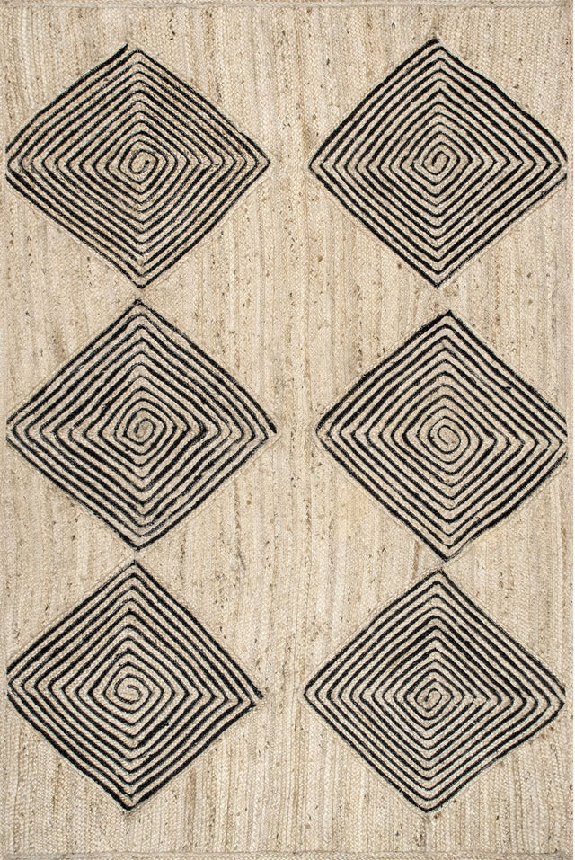 Nuloom Genevieve Swirl Nge2828A Natural Rug - Nuloom - nisy01a - 406