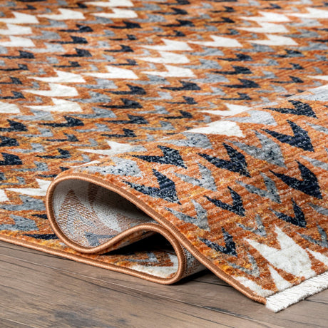 Nuloom Genie Chevron Bohemian Nge1541A Rust Rug - Nuloom - bdsn24a - 508