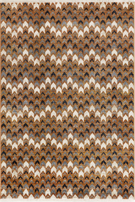 Nuloom Genie Chevron Bohemian Nge1541A Rust Rug - Nuloom - bdsn24a - 508