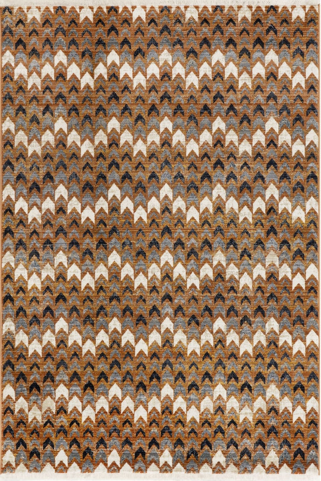 Nuloom Genie Chevron Bohemian Nge1541A Rust Rug - Nuloom - bdsn24a - 508