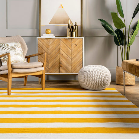 Nuloom Gracen Stripe Ngr2408B Yellow Rug - Nuloom - kpsb05a - 305