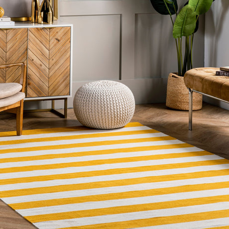 Nuloom Gracen Stripe Ngr2408B Yellow Rug - Nuloom - kpsb05a - 305