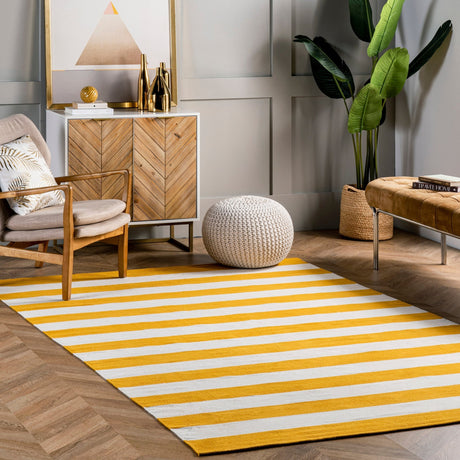 Nuloom Gracen Stripe Ngr2408B Yellow Rug - Nuloom - kpsb05a - 305