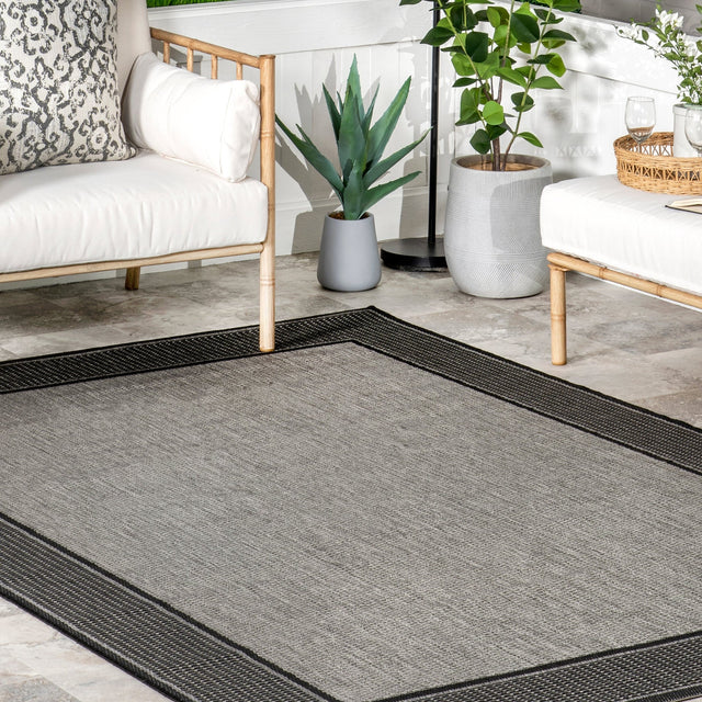 Nuloom Gris Contemporary Owdn05A Gray Rug - Nuloom - owdn05a - 53079