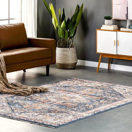 Nuloom Hannah Medallion Nha2140A Blue Rug - Nuloom - khmc48a - 305