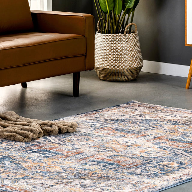 Nuloom Hannah Medallion Nha2140A Blue Rug - Nuloom - khmc48a - 305