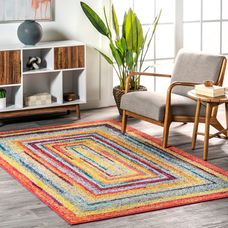 Nuloom Hargis Labyrinth Nha1668B Multi Rug - Nuloom - eccr02a - 305