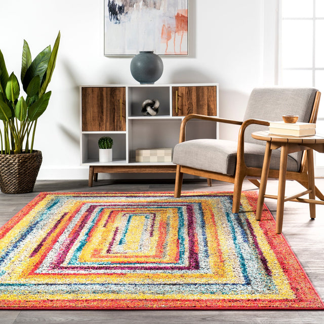 Nuloom Hargis Labyrinth Nha1668B Multi Rug - Nuloom - eccr02a - 305