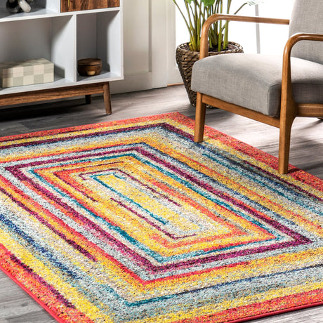 Nuloom Hargis Labyrinth Nha1668B Multi Rug - Nuloom - eccr02a - 305