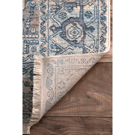 Nuloom Harriet Vintage Medallion Khmc04C Light Blue Rug - Nuloom - khmc04c - r505