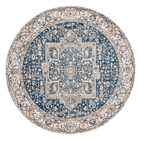 Nuloom Harriet Vintage Medallion Khmc04F Gray Rug - Nuloom - khmc04f - r505