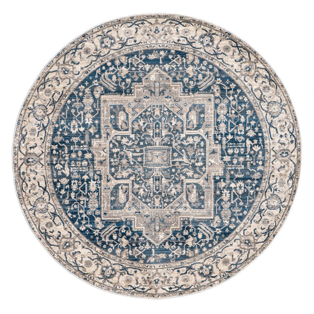 Nuloom Harriet Vintage Medallion Khmc04F Gray Rug - Nuloom - khmc04f - r505