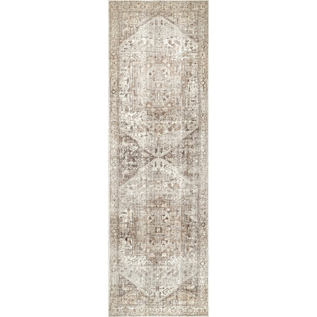 Nuloom Harriet Vintage Medallion Khmc04G Silver Rug - Nuloom - khmc04g - 2606