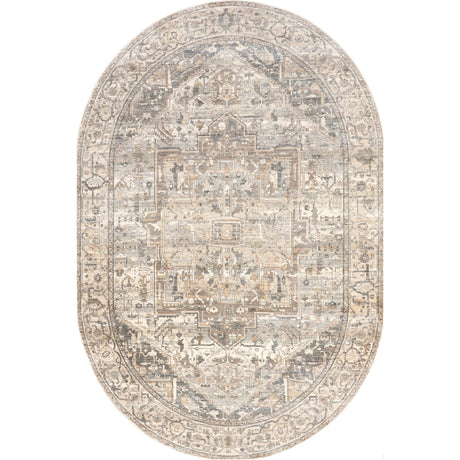 Nuloom Harriet Vintage Medallion Khmc04G Silver Rug - Nuloom - khmc04g - r505