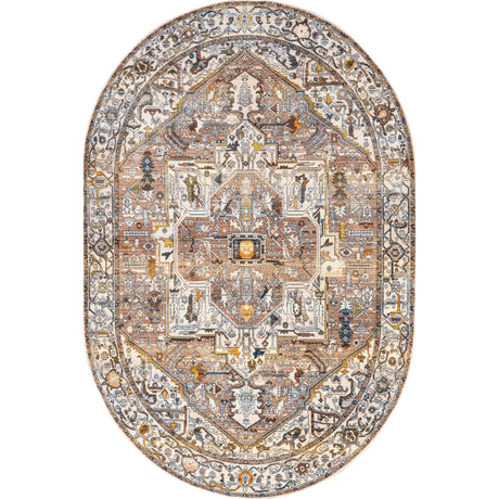 Nuloom Harriet Vintage Medallion Khmc04J Light Brown Rug - Nuloom - khmc04j - r505