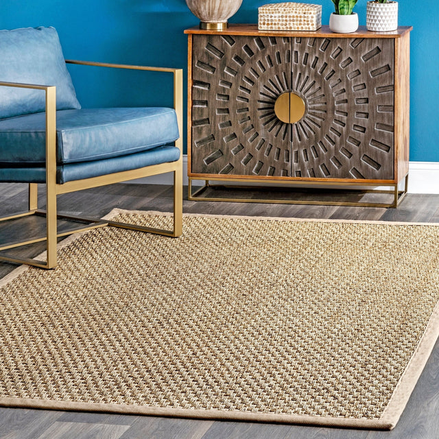 Nuloom Hesse Checker Weave Seagrass Nhe2029D Natural Rug - Nuloom - hjsg01a - 203