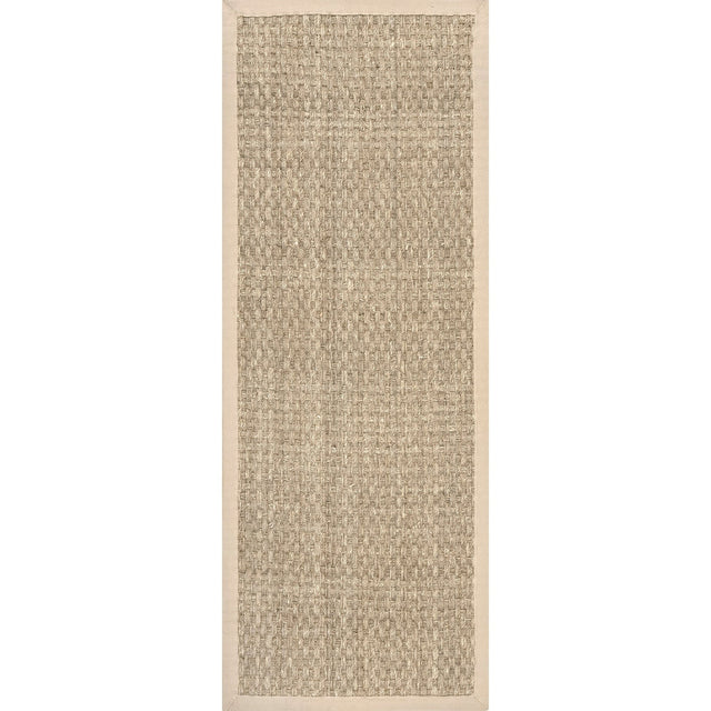 Nuloom Hesse Checker Weave Seagrass Nhe2029D Natural Rug - Nuloom - hjsg01a - 203