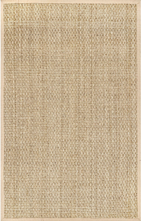 Nuloom Hesse Checker Weave Seagrass Nhe2029D Natural Rug - Nuloom - hjsg01a - 203