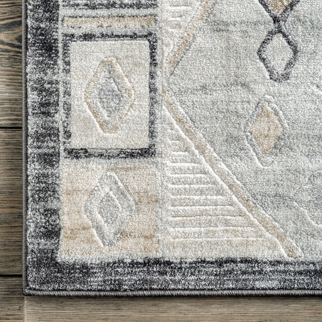 Nuloom Hunter Tribal Nhu3174A Beige Rug - Nuloom - rzcl01a - 203