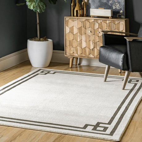 Nuloom Imani Border Nim3232A Beige Rug - Nuloom - rzsp19b - 406