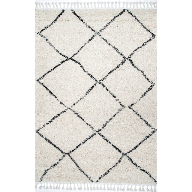 Nuloom Jessie Moroccan Lattice Gcdi08A Off White Rug - Nuloom - gcdi08a - 305