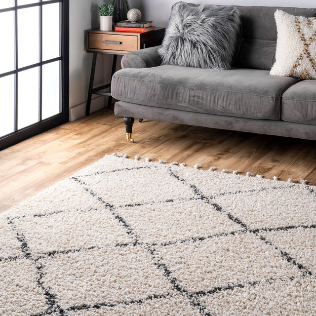 Nuloom Jessie Moroccan Lattice Gcdi08A Off White Rug - Nuloom - gcdi08a - 305